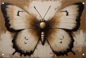 Tuinposter vlinder - Vlinders tuinposter - Posters dieren - Wanddecoratie tuin - Tuinschilderijen voor buiten - Decoratie tuin - 75 x 50 cm