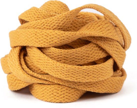GBG Sneaker Lacets 140CM Jaune Moutarde Jaune Mustard Yellow