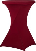 New Age Devi - Luxe Rode Bordeaux Statafelhoes (2 stuks) – Stretch – Geschikt voor Horeca Evenementen, Trouwerijen & Bruiloften.