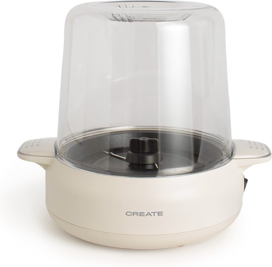 CREATE - Popcornmaker met botersmelter, klaar in 5 minuten, Gebroken wit - POPCORN MAKER STUDIO — afbeelding 5