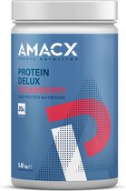 Amacx Protein Delux - Whey Protein - Proteine Shake - Strawberry - 1000 gram