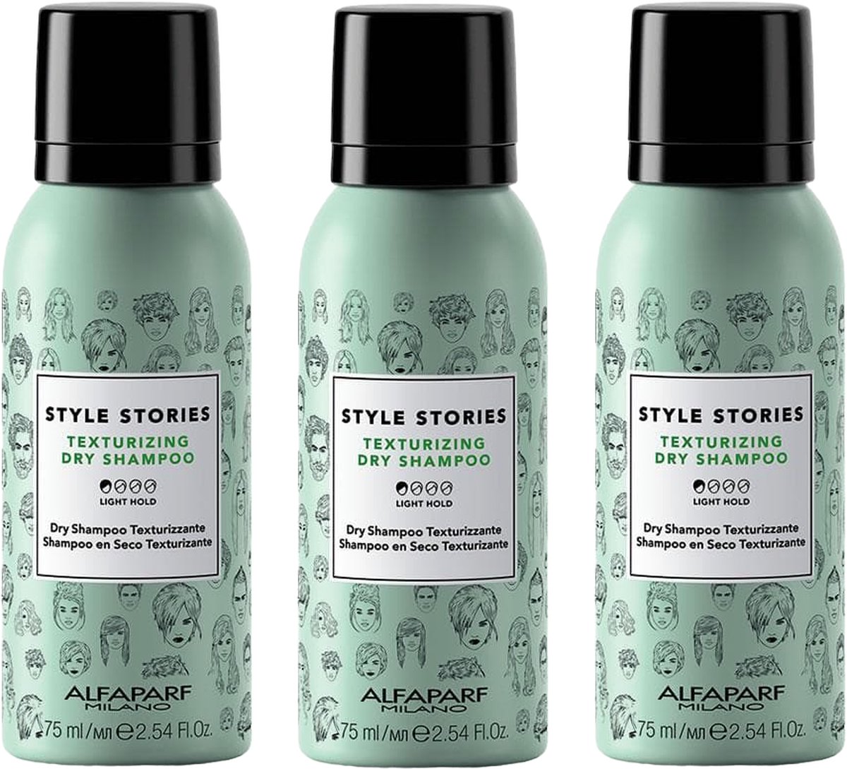 Goedkoopste Alfaparf Style Stories Texturizing Dry Shampoo 75ml - 3 stuks