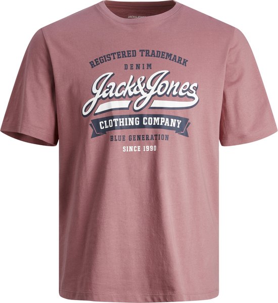 T-shirt Homme JACK&JONES JJELOGO TEE SS O-NECK 2 COL SS24 SN - Taille S