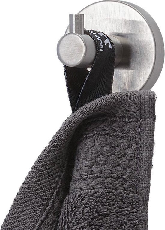Tiger Boston Porta Asciugamani Con Ganci Multipli - Acciaio Inox Lucidato 19.5 X 5 X 5.4 Cm - Portabiti Da Bagno O Cucina