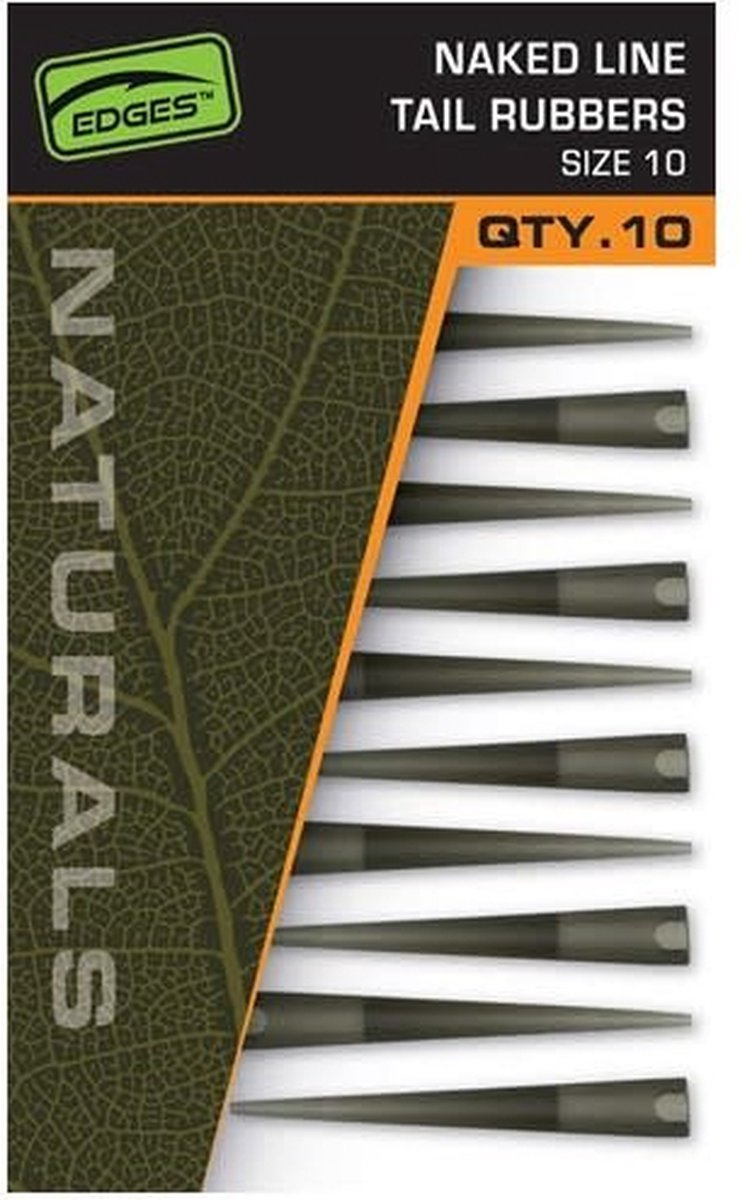 Fox Naturals Naked Line Tail Rubbers (10 pcs) size 10