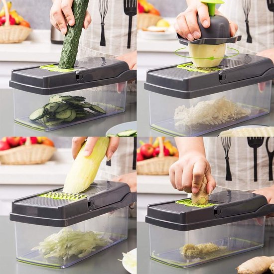 Alles-in-1 Multifunctionele Groentesnijder - Verstelbare Keuken