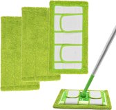 3 stuks mop microvezel reinigingspads compatibel met Sweeper nat en droog gebruik moppads microvezel herbruikbaar en geschikt voor vele soorten vloeren