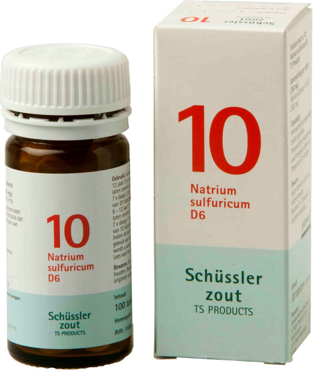 Goedkoopste Pfluger Schussler Zout nr 10 Natrium Sulfuric D6 - 1 x 100 tabletten