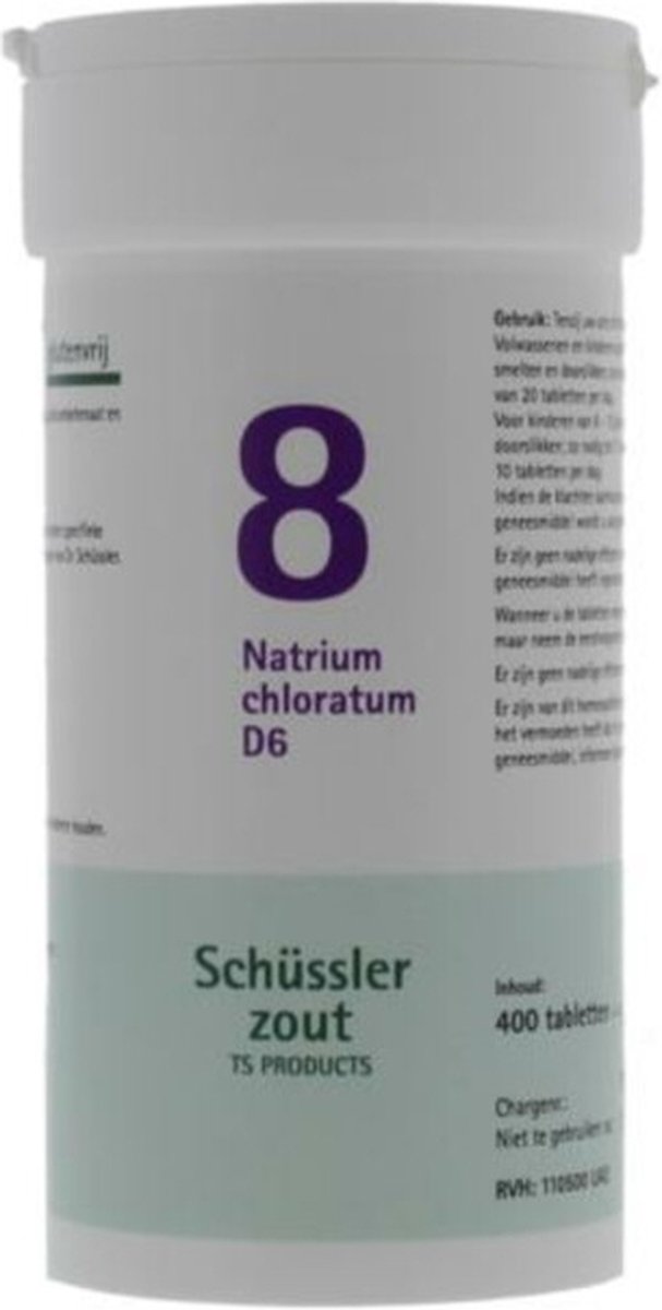Goedkoopste Pfluger Schussler Zout nr 8 Natrium Chloratum D6 - 1 x 400 tabletten