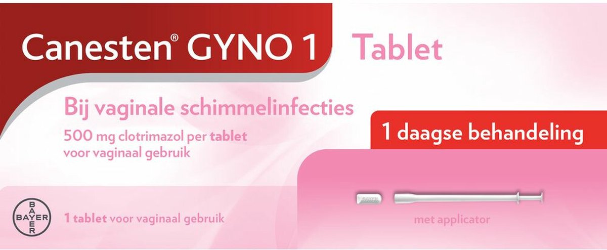Canesten Gyno Tablet | 1-daagse Behandeling tegen Vaginale Schimmel | Doodt Schimmel, Verlicht Jeuk en Branderig Gevoel | Bevat 500 Mg Clotrimazol — afbeelding 4