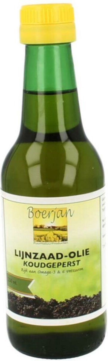 Goedkoopste Boerjan Lijnzaad Olie 250ml