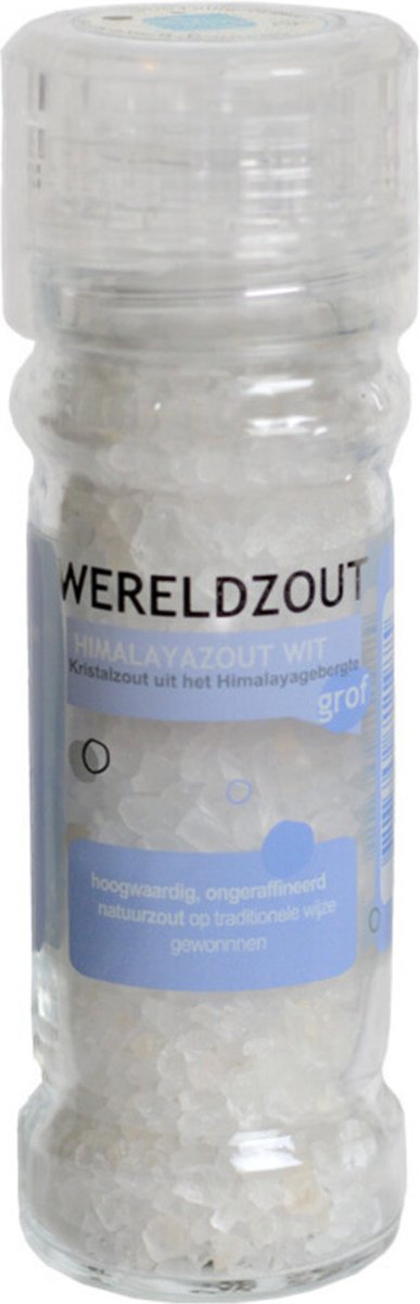 Esspo Wereldzout Himalayazout wit molen hervulbaar (105g)