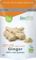 Biotona Ginger Raw Powder Bio 200 gr