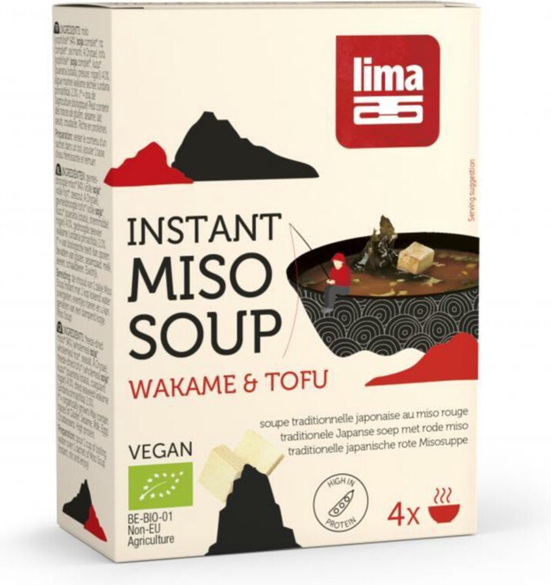 Lima Instant Miso Soup Wakame & Tofu 40GR