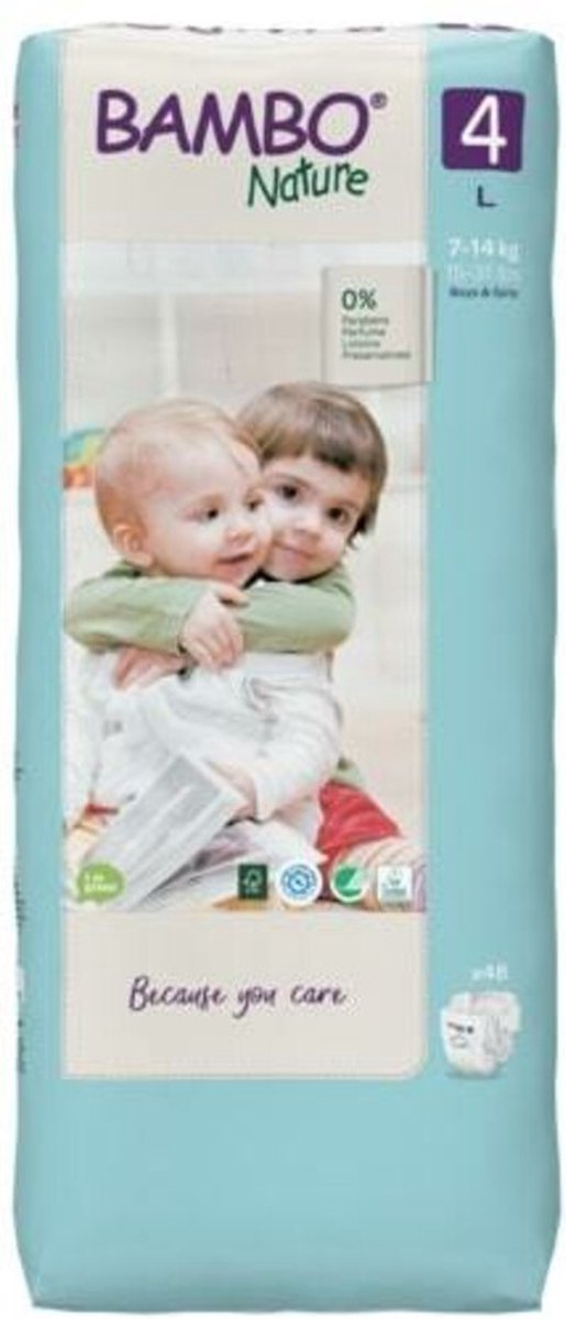 Goedkoopste 3x Bambo Nature Luiers Maat 4 (7-14 kg) 48 stuks