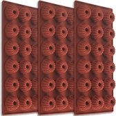 3 x 18 holtes siliconenmousse chocoladegeleipudding kameel dessert bakvormen