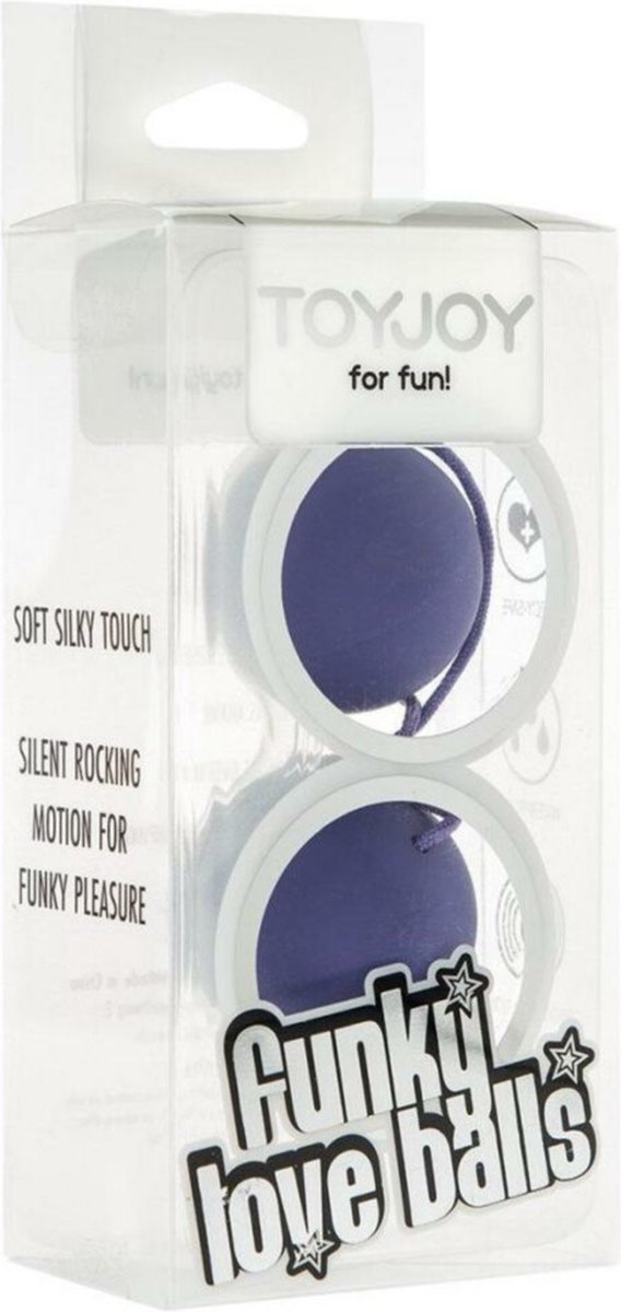 Goedkoopste ToyJoy Funky Love Balls - Vaginale Balletjes - Paars - Ø 35 mm