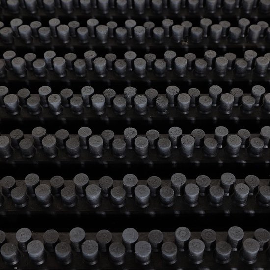 Borstelmat Rubber 120x80 cm - Deurmat voor Binnnen en Buiten