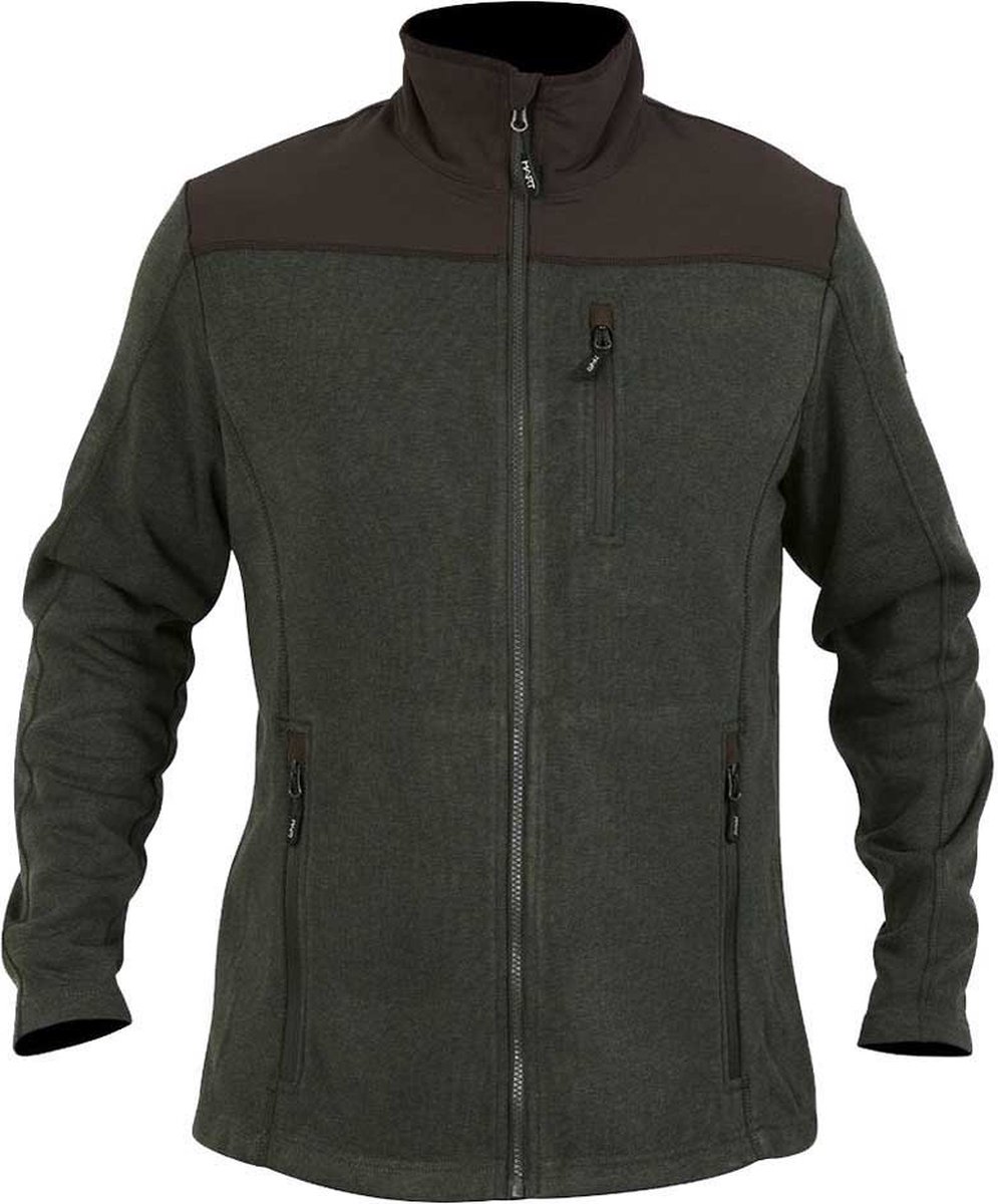 Hart Hunting Bannalp Fz Fleece Met Volledige Rits Man Groen
