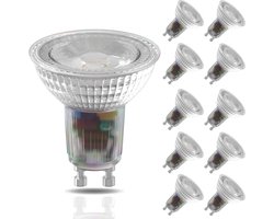 Calex Slimme Lamp - Set van 10 stuks - Wifi LED Verlichting - GU10 Smart Lamp - Dimbaar - Warm Wit licht - 4.9W