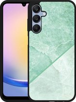 Cazy Hardcase Hoesje geschikt voor Samsung Galaxy A25 Green Marble