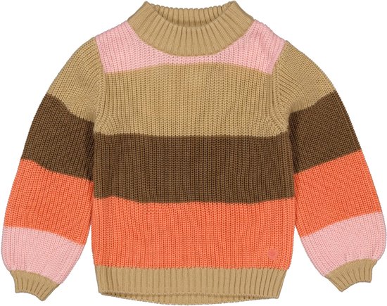 Quapi meisjes sweater Amelie aop Coral Fushion Stripe