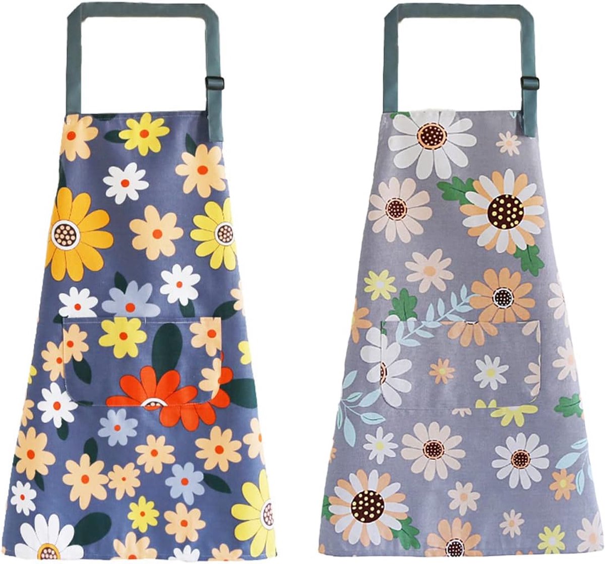 Schort Voor Vrouwen - Klassiek Rood Wit Gingham Met 2 Zakken - Keukenschort Chef
