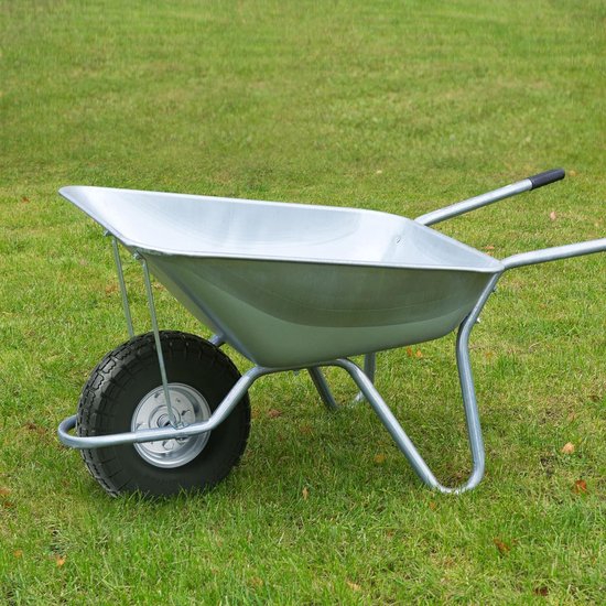 1 x PU-wiel ØxB:255 x 80 mm, 4.10/3.50-4 kruiwagenbanden, steekwagenwiel, bolderkar reservewiel, met metalen velg, 16 mm as banden, lekbestendig en slijtvast HMTM-WW-60004-zwart/zilver van Merkloos	 — afbeelding 5