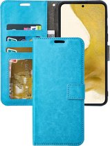 Portemonnee Book Case Hoesje Geschikt voor: Samsung Galaxy S22 S901 turquoise