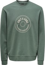 ONLY & SONS ONSLAMER REG INTERLOCK CREW NECK SWEAT Heren Trui - Maat L