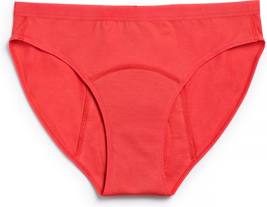 ImseVimse - Imse - tiener menstruatieondergoed - period underwear Bikini - hevige menstruatie - S - 158/164 - rood