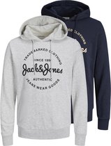 JACK&JONES JJFOREST SWEAT HOOD 2PK MP Heren Trui - Maat S