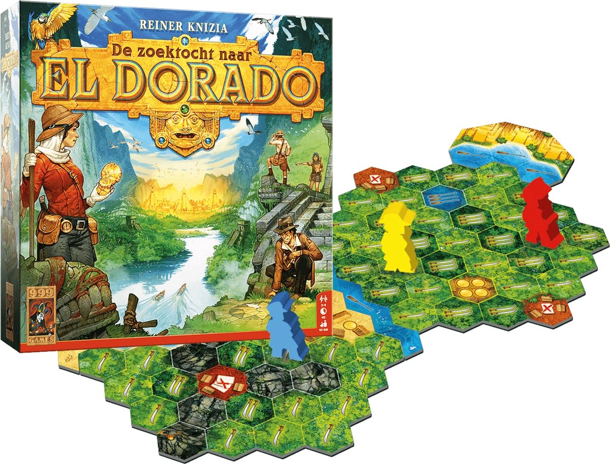 999 Games - De Zoektocht naar El Dorado - Bordspel -Basisspel - Familiespel - Gezelschapsspel — afbeelding 14