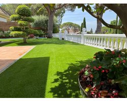 Kunstgras - Grastapijt-Madrid - kunstgras voor tuin/ balkon / terras - 133 x 200 cm - 30 MM