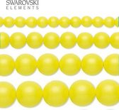 Swarovski Elements, 50 stuks Swarovski Parels, 8mm (40cm), neon yellow, 5810
