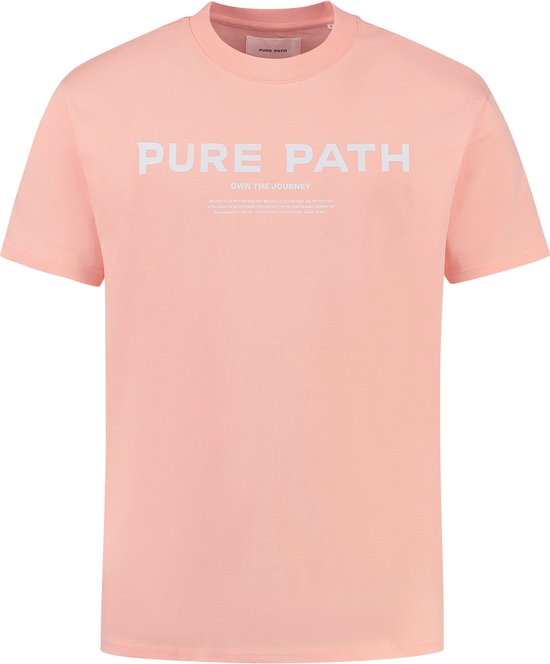 Purewhite - Heren Loose Fit T-shirts Crewneck SS - Coral - Maat L
