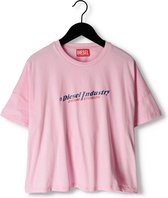 Diesel Texvalind Tops & T-shirts Meisjes - Shirt - Roze - Maat 104