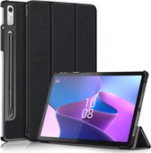 Tablet Hoes Geschikt voor Lenovo Tab P11 Pro Gen 2 | Book Case met Standaard | Kunstlederen Beschermhoes | Tri-fold | Zwart