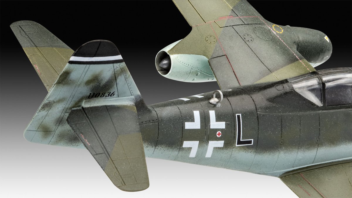 Revell Model Set 63711 – Duo Me262 & P-51B 1/72 – Maquettes à Coller/Peindre, 111 Pièces, Peintures Incluses