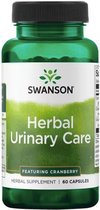 Swanson - Herbal Urinary Care - Urine verzorging* - Met Uva Ursi (Arctostaphylos uva ursi), Cranberry (Vaccinium macrocarpon) & Corn Silk (Zea mays) - 60 Capsules