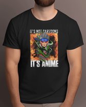 It's Not Cartoons It's Anime - T Shirt - Anime - AnimeFan - AnimeLover - Otaku - AnimeLiefhebber - AnimeGemeenschap - AnimeVerslaafde