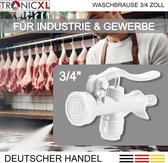 TronicXL Gastro-wasdouche – spaardouche - 3/4 inch 19 mm reinigingspistool - spaarwasdouche speciaal opzetstuk voor de evenement - keuken - gastronomie - restaurants - cafés - en meer