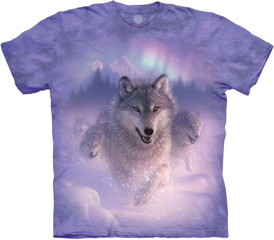 The Mountain T-shirt Northern Lights T-shirt unisexe L.