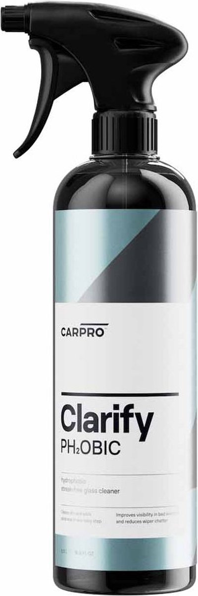 CarPro Clarify PH₂OBIC 500ml – Waterafstotende Glasreiniger
