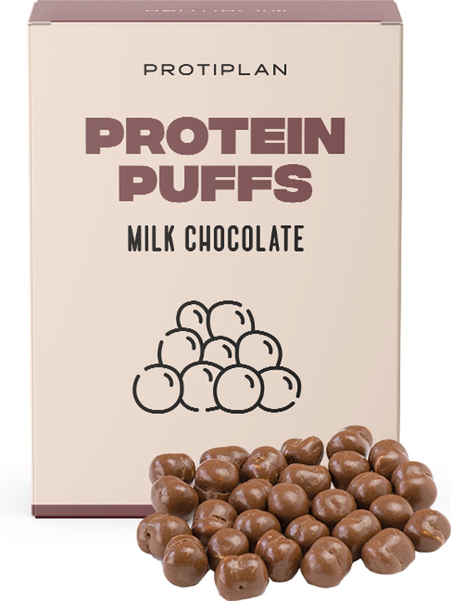 Goedkoopste Protiplan | Melk Chocolade Bolletjes | 7 x 38 gram | Low carb snack | Snel afvallen zonder hongergevoel!