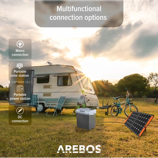 AREBOS Koelbox - Koelbox Elektrisch 12V 230 Volt - Koelbox Auto - 25L - Antraciet van Merkloos — afbeelding 4
