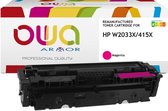 OWA toner HP W2033X - Refurbished HP toner met chip - Magenta - Hoge Capaciteit 6.000 Pagina's - 415X, W2033, 2033X, 415