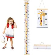 SHOP YOLO -groeimeter hout-om op te hangen aan de muur-liniaal- giraf-afneembaar-decoratie voor slaapkamer-kinderkamer-school