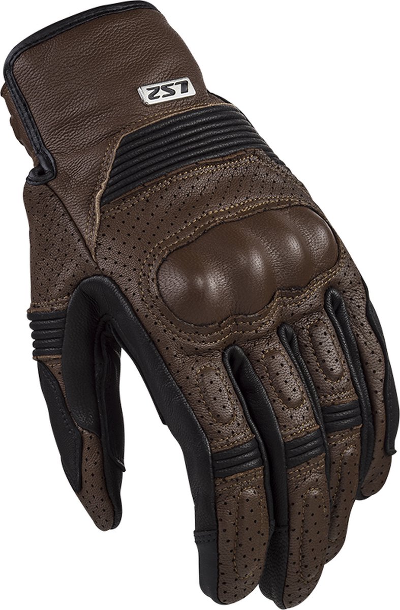 LS2 Handschoenen LS2 Duster bruin / zwart maat M - motor handschoenen - scooter handschoenen