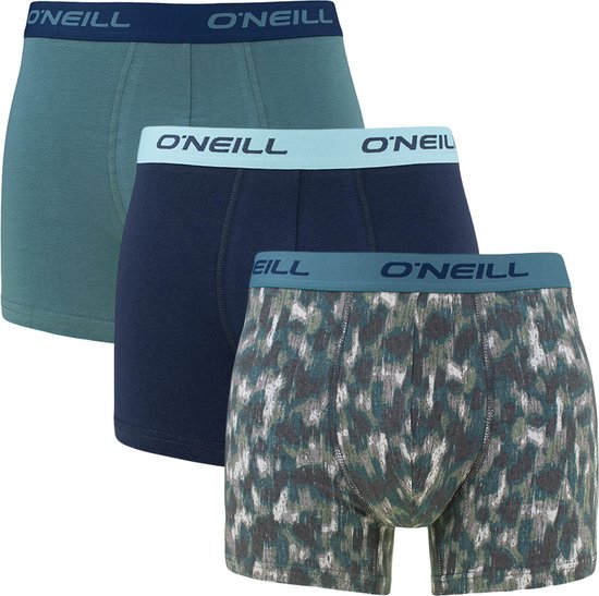 O'Neill - Boxers - Taille M - Lot de 3 - Avec 1x Logo et 2x Neutre - Modèle 2023 - 95% Katoen - Boxer Homme